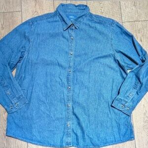 Men's Blue Denim Shirt